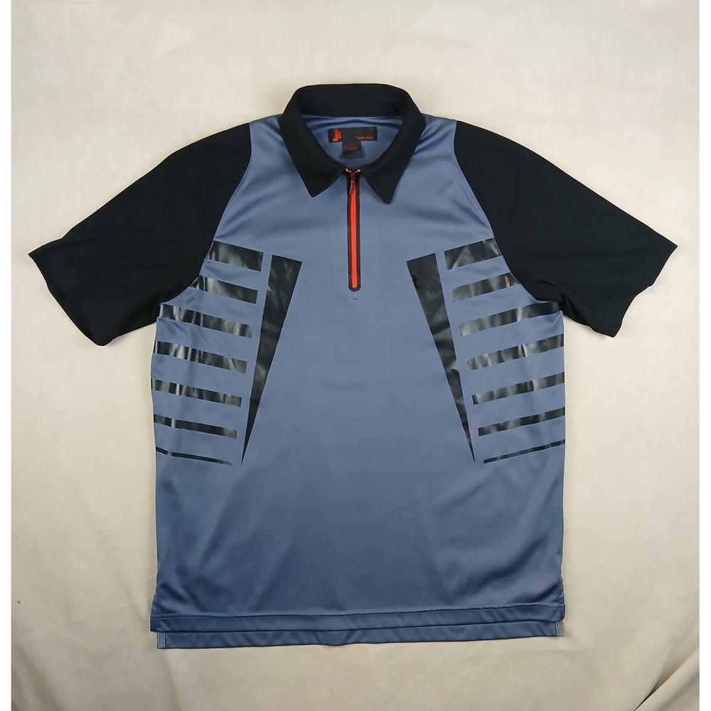 Jamie‎ Sadock Large Mens Shirt Polo 1/4 Zip FLAWS 23x28